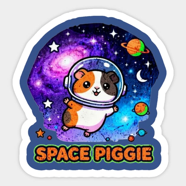 Space Piggie  | Cute Guinea Pig Astronaut Design | Kawaii Cosmic Pet Sticker by Omar's Store 13